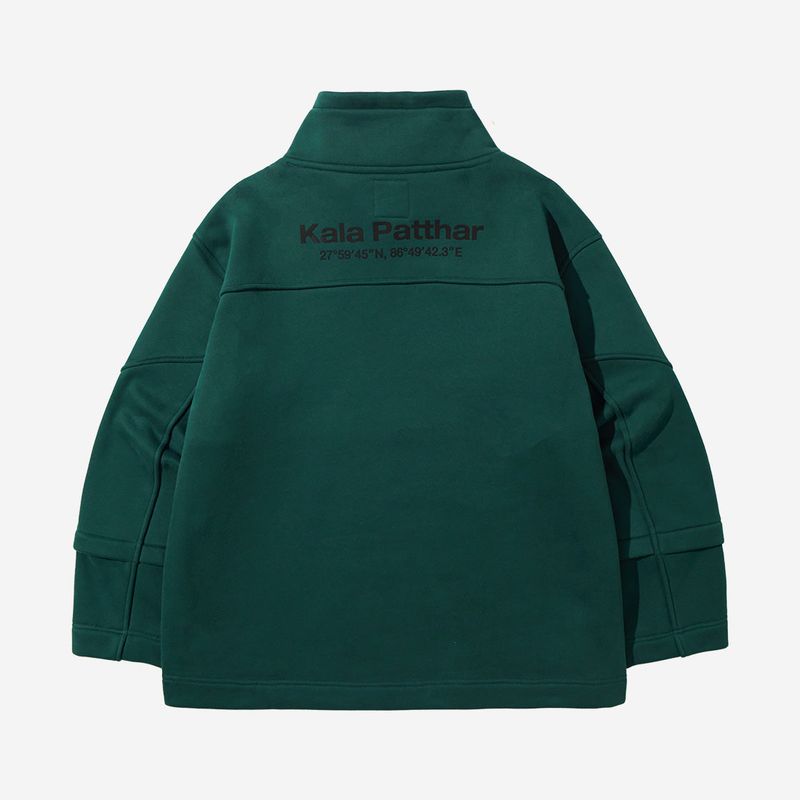 Cotton Napping Turtle String Sweat Shirt - GREEN