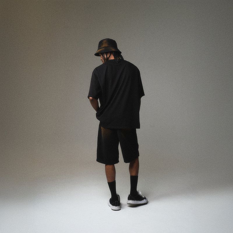 WASHED-OUT & DESTROYED CORDUROY SHORTS