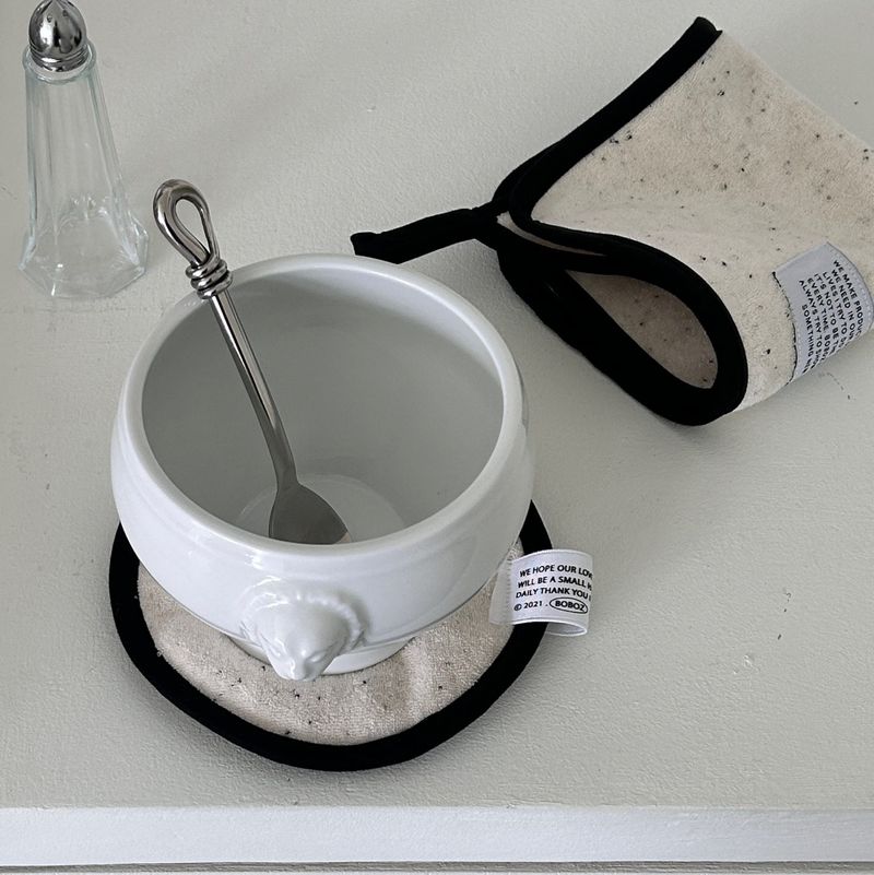 cookie cream towel & tea coaster