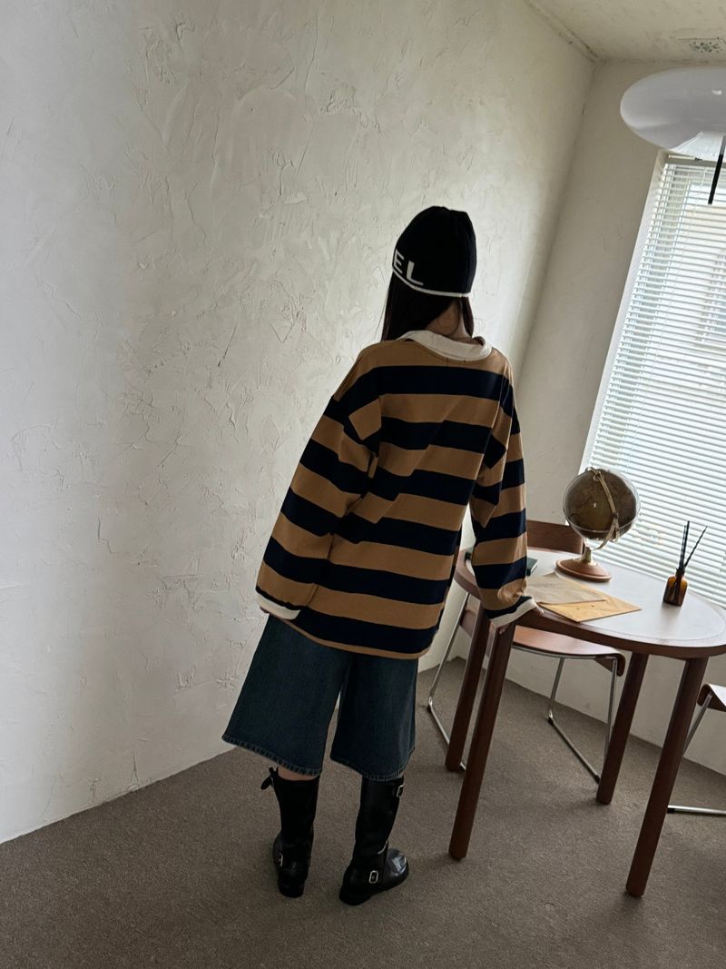 Stripe rugby T