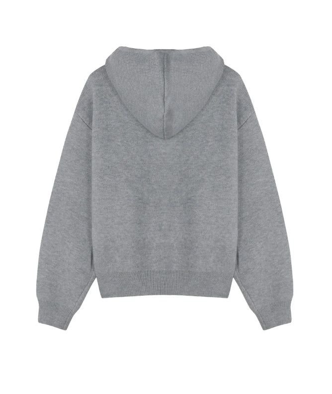 Diob Hooded Knit Zip-up