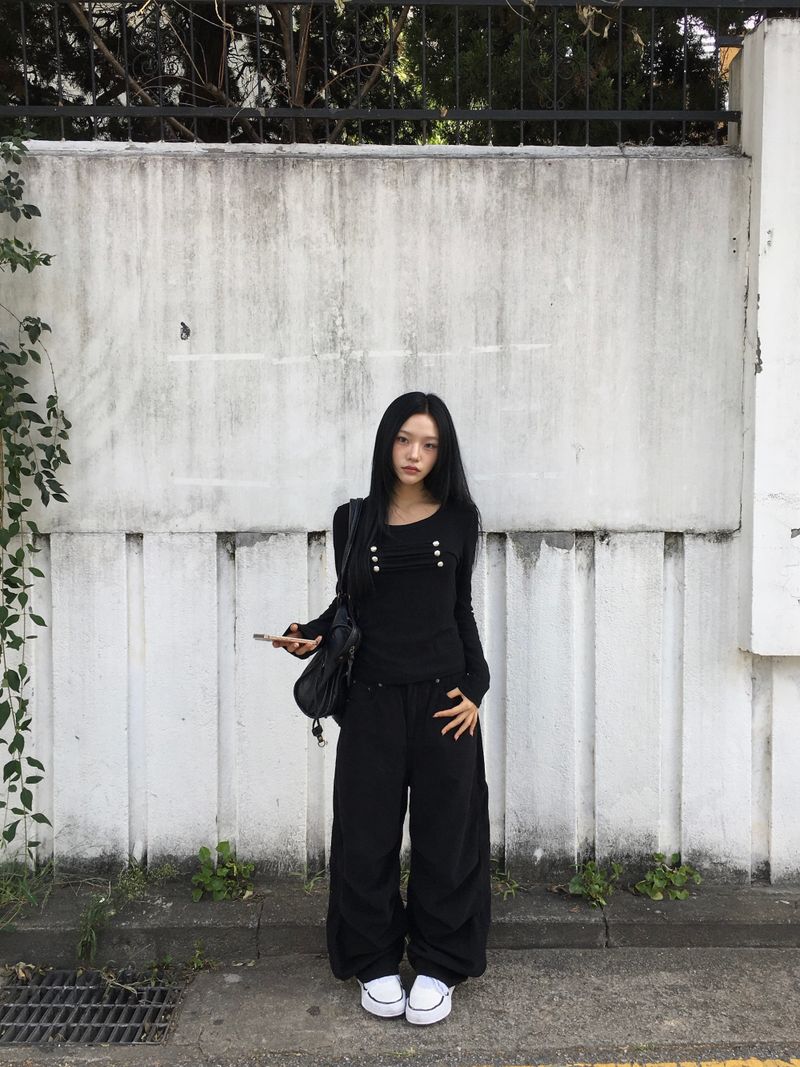 Léon Metal Slim Button Long Sleeve (3c)
