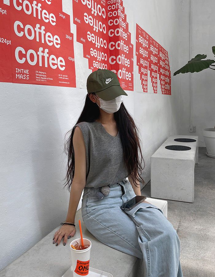 Perfect Linen V Neck Vest (4color)