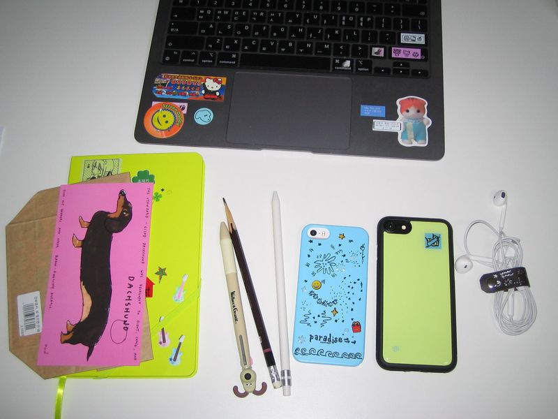 lemon square patch epoxy phone case