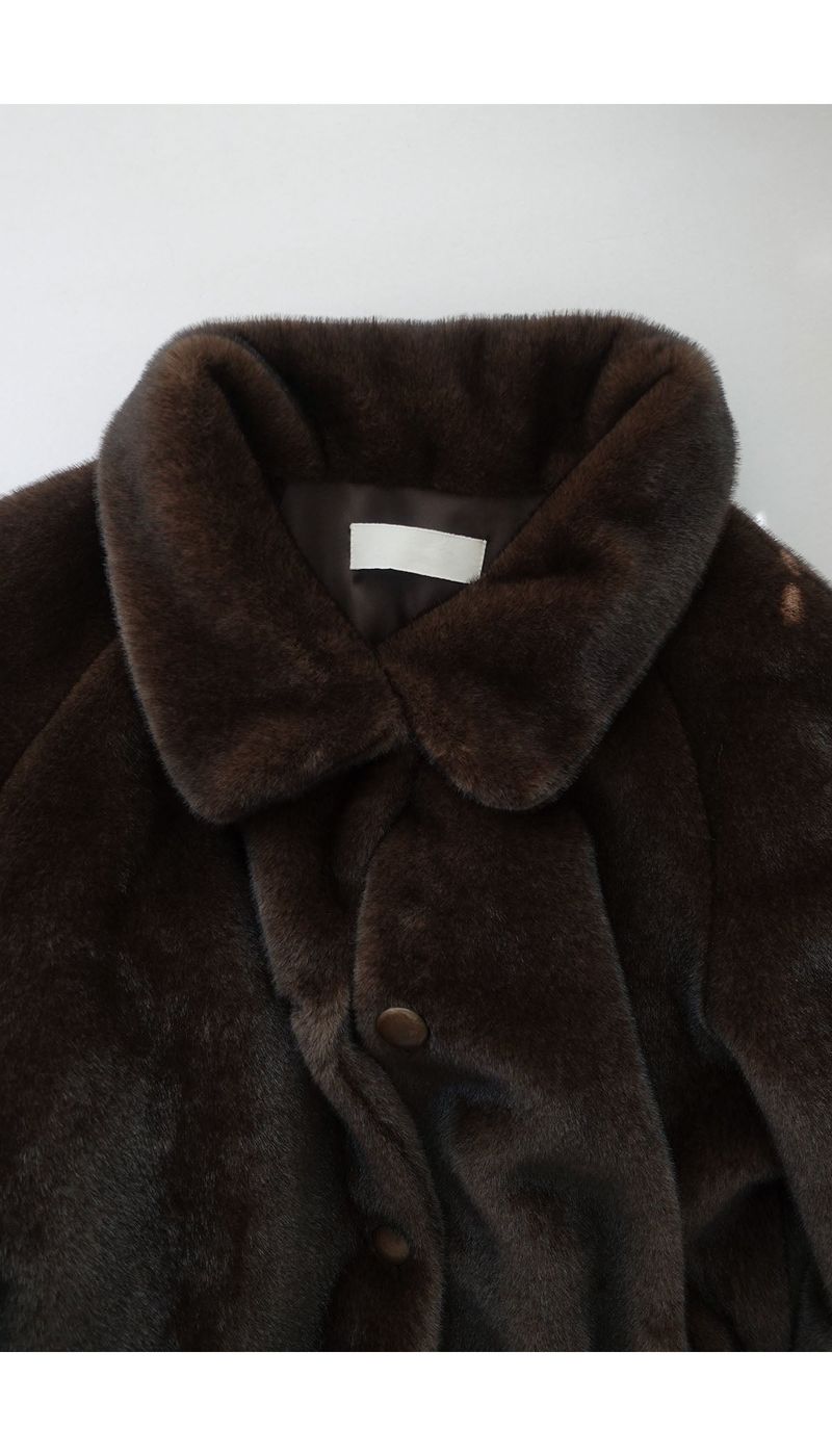 grandma brown fur coat