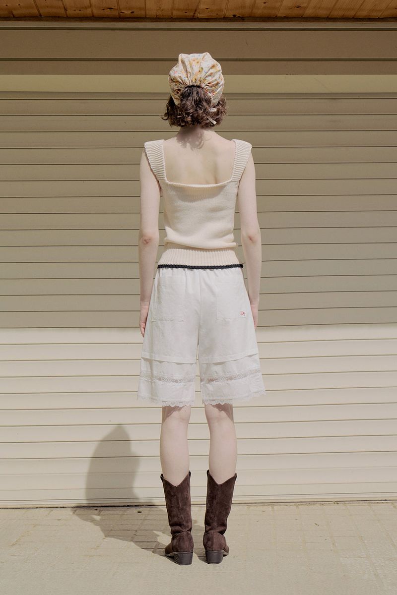 Morie sleeveless knit_cream