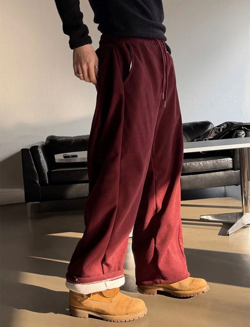 [기모] Wide corduroy sweat pants(4color)