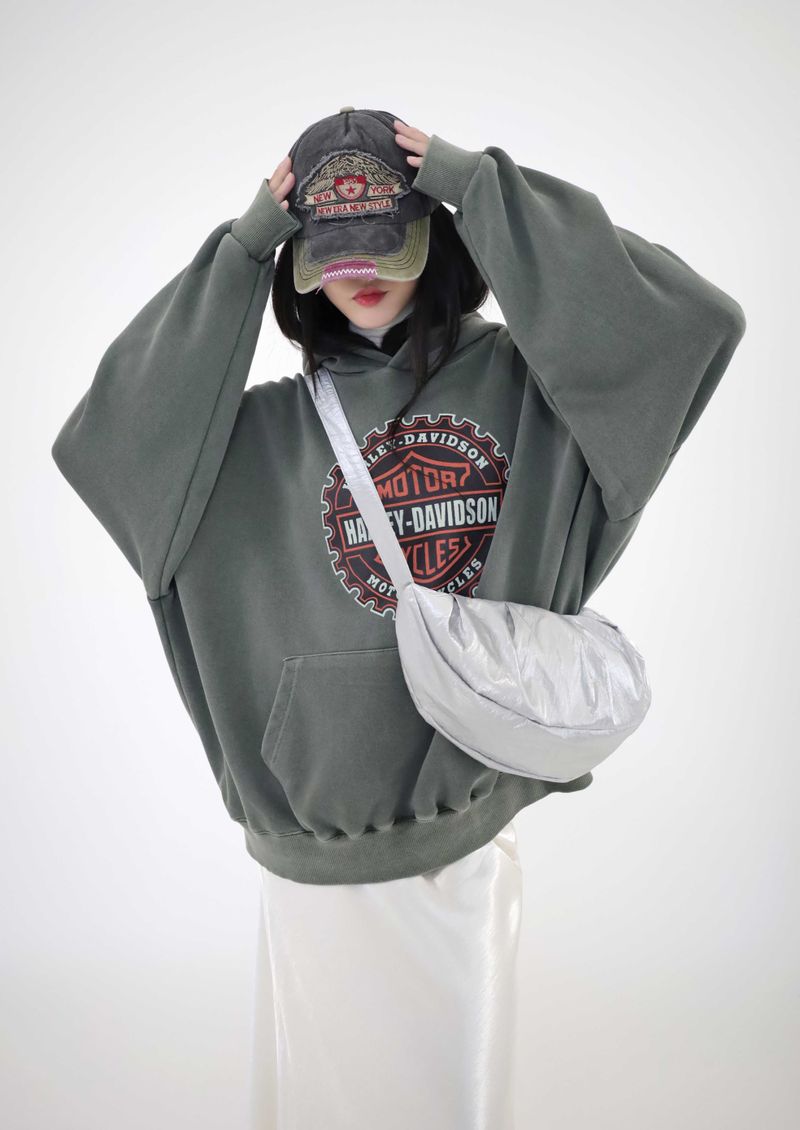 (UNISEX)ChillBlock Oversize hoodie(2colors)