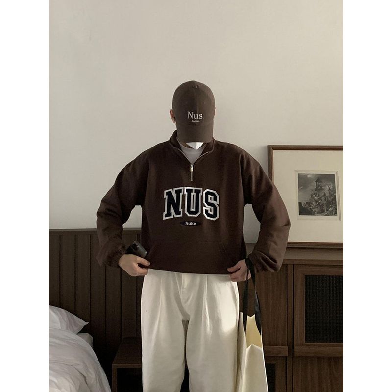 Huke x Nus. half zip-up