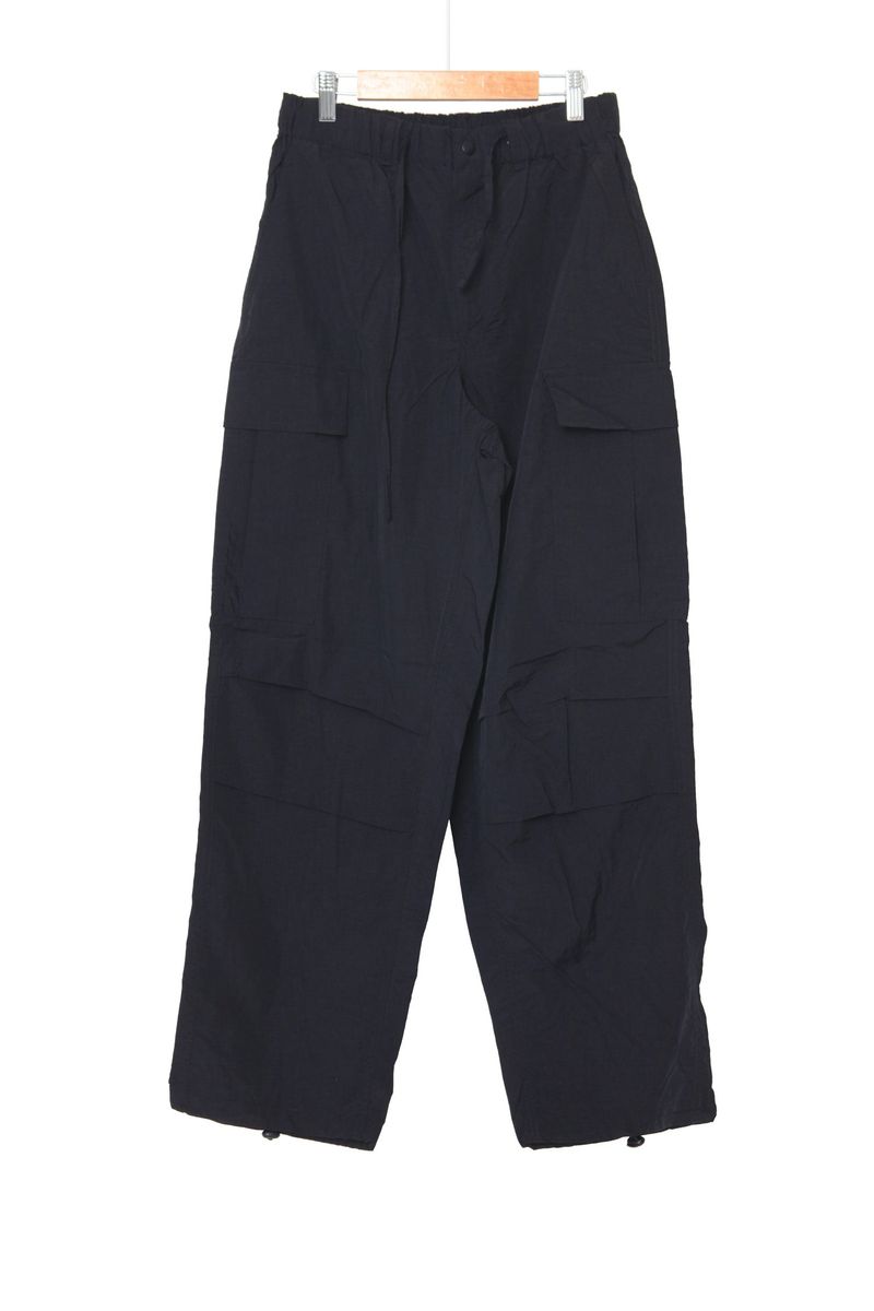 wide nylon cargo pants