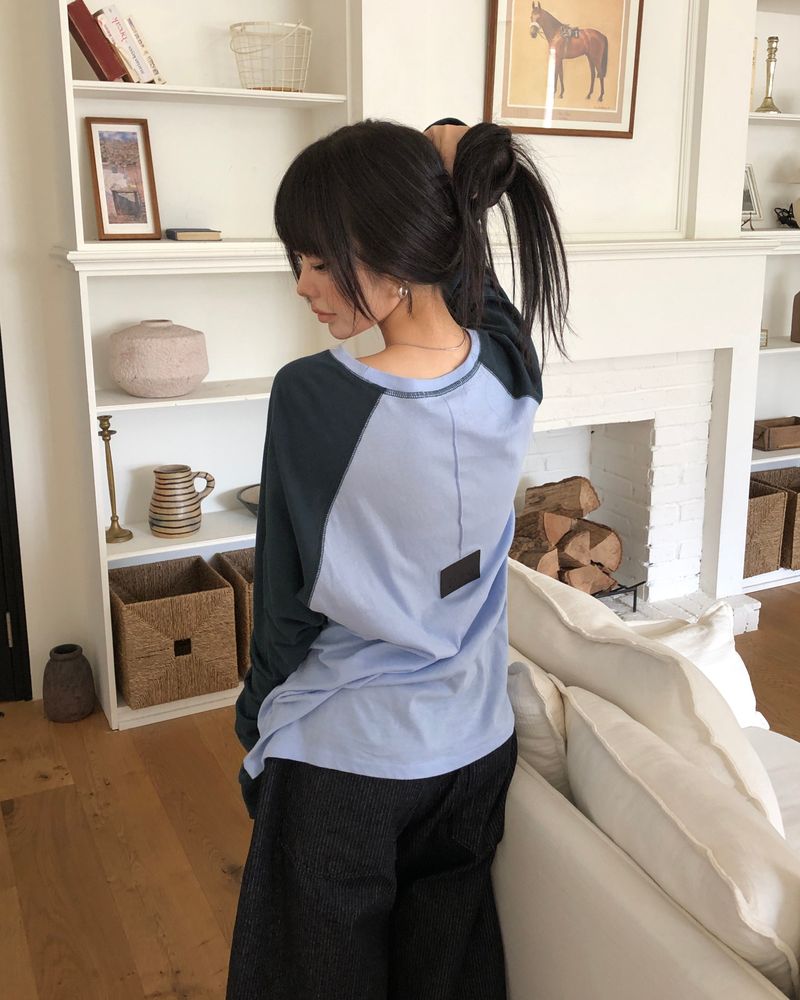Rain Contrast Raglan T-Shirt