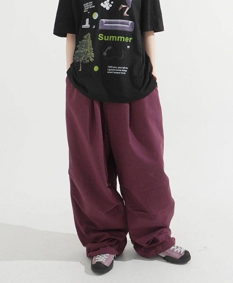 KIXI（キッシー）の「バルーンコットンストリングピンタックパンツ（パンツ）」