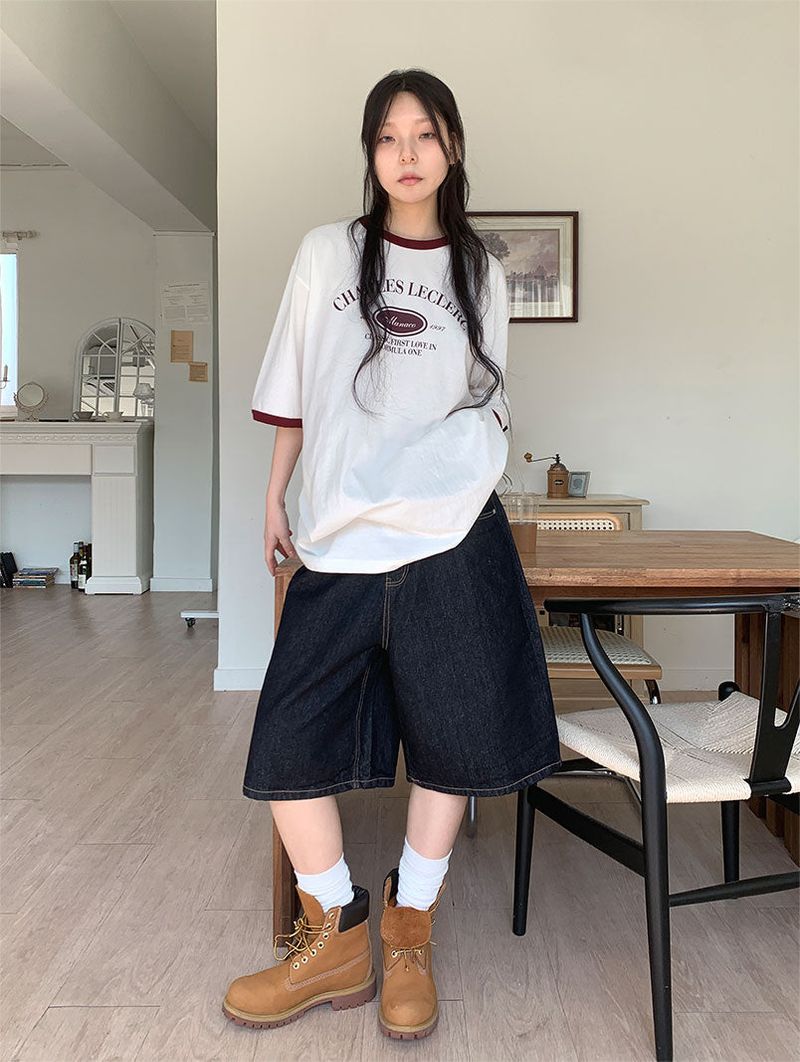 RAW BERMUDA JEANS