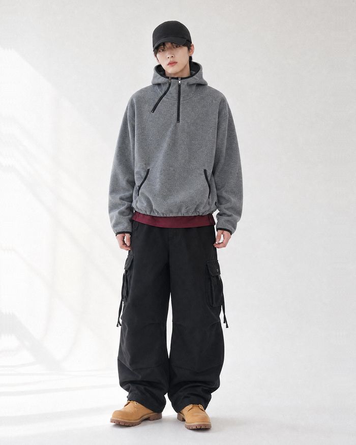 (UNISEX) アルプス 2 ジップ フリース フーディー
