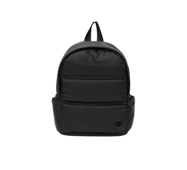 padded mini backpack - black            