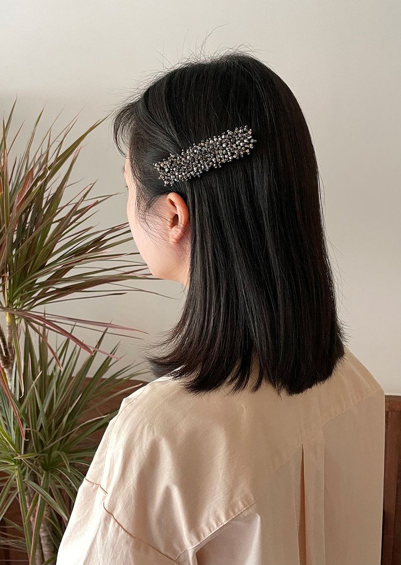 geegee(ジジ)の「beads hair pin - grey(Hair Accessories)」