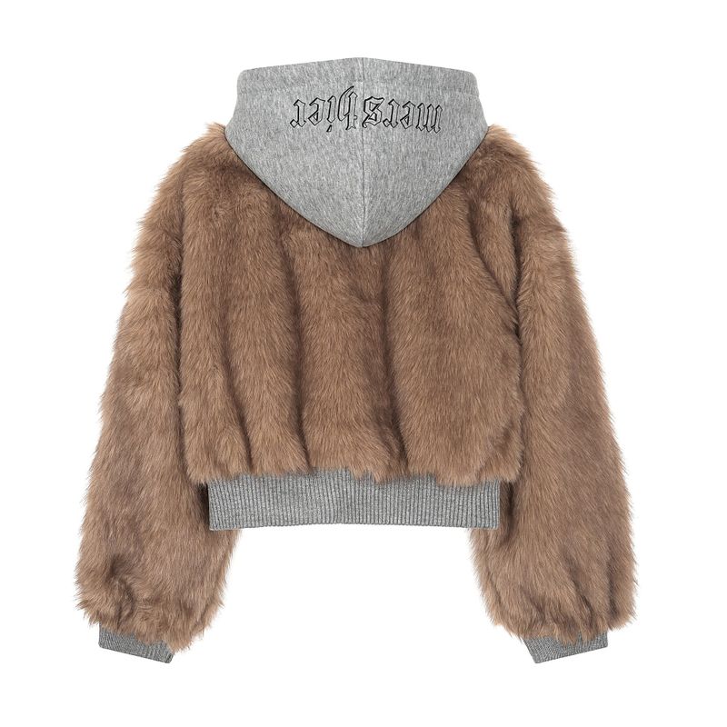 Vienna Mixed Fur Zip-up Jacket