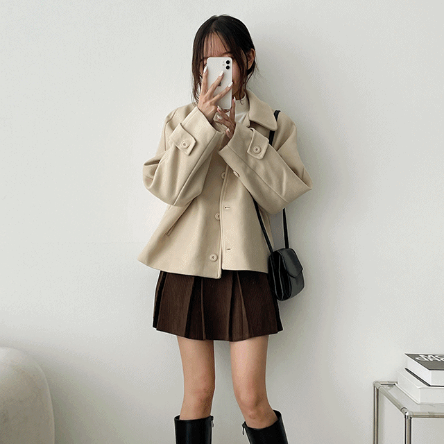 hijjoo（ハイチュー）の「【ウール10％】ロッベンショートコート（ジャケット/アウター）」