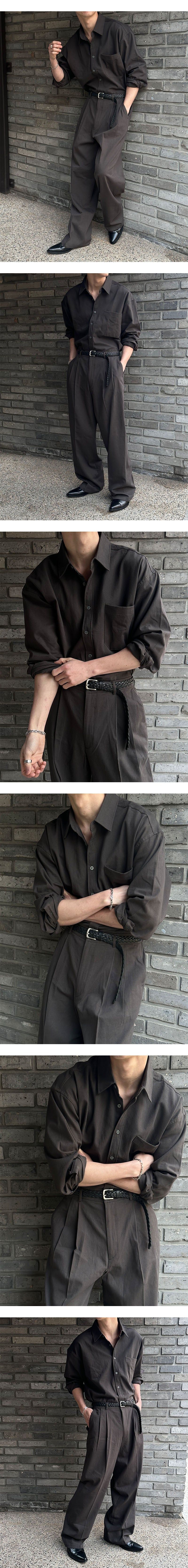 [SET UP可能] ベーシックコットンハーフバンドパンツ(6olor)