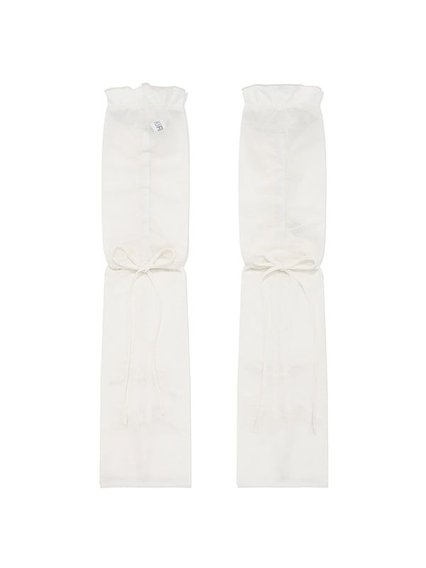 KIRSH（キルシー）の「RIBBON SUMMER LEG WARMER [WHITE]（Smartphone Accessories）」