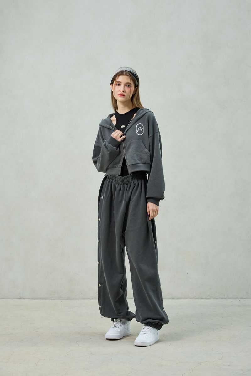 PITA HOOD ZIP-UP / CHARCOAL