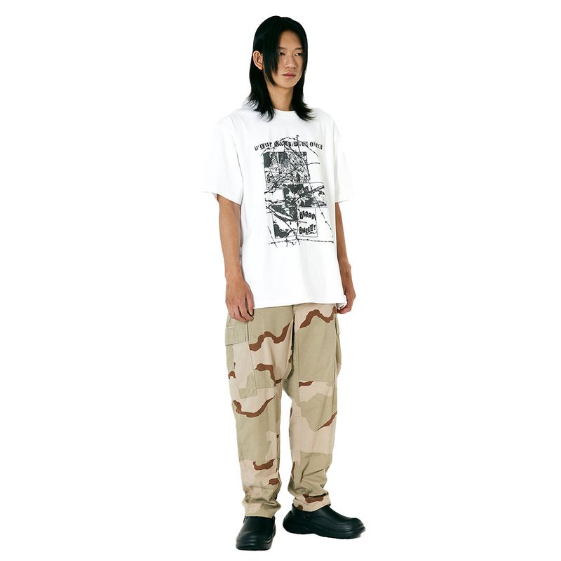 WHITE COLLAPSE T-SHIRT
