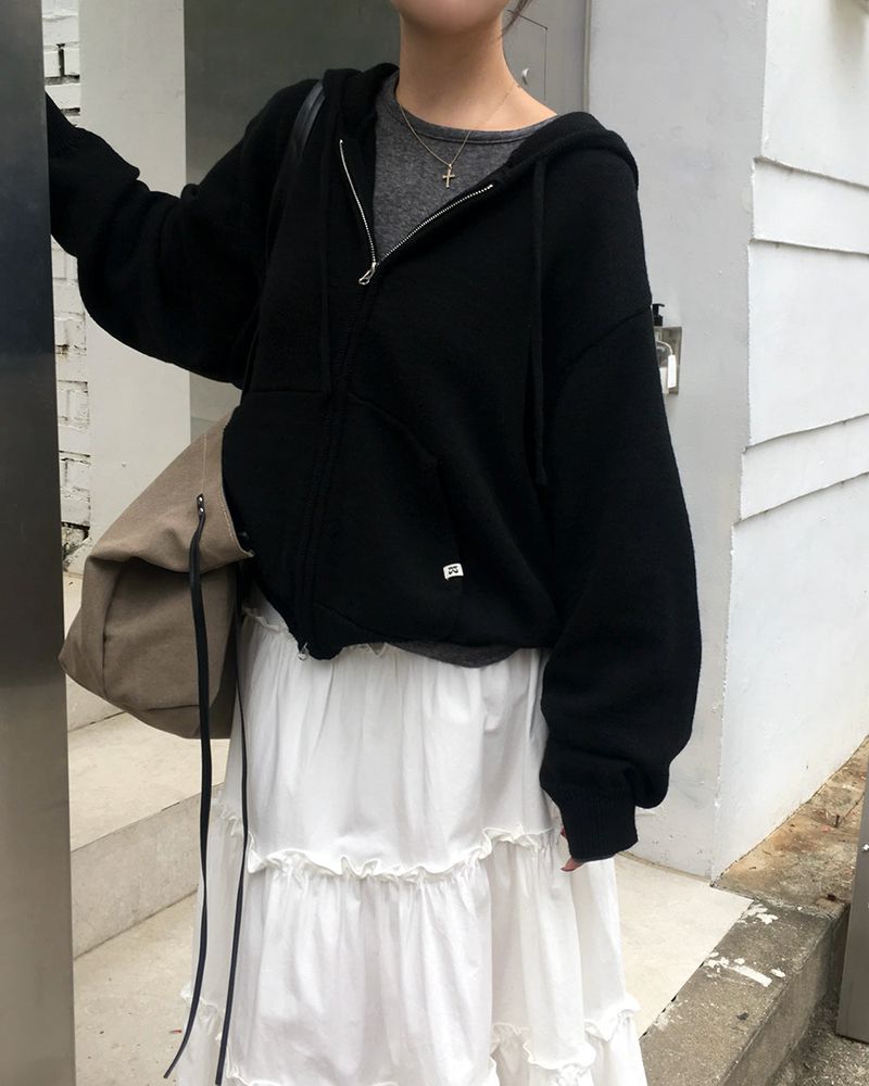 [ORIGINAL] Breeze Knit Hood Zip-Up