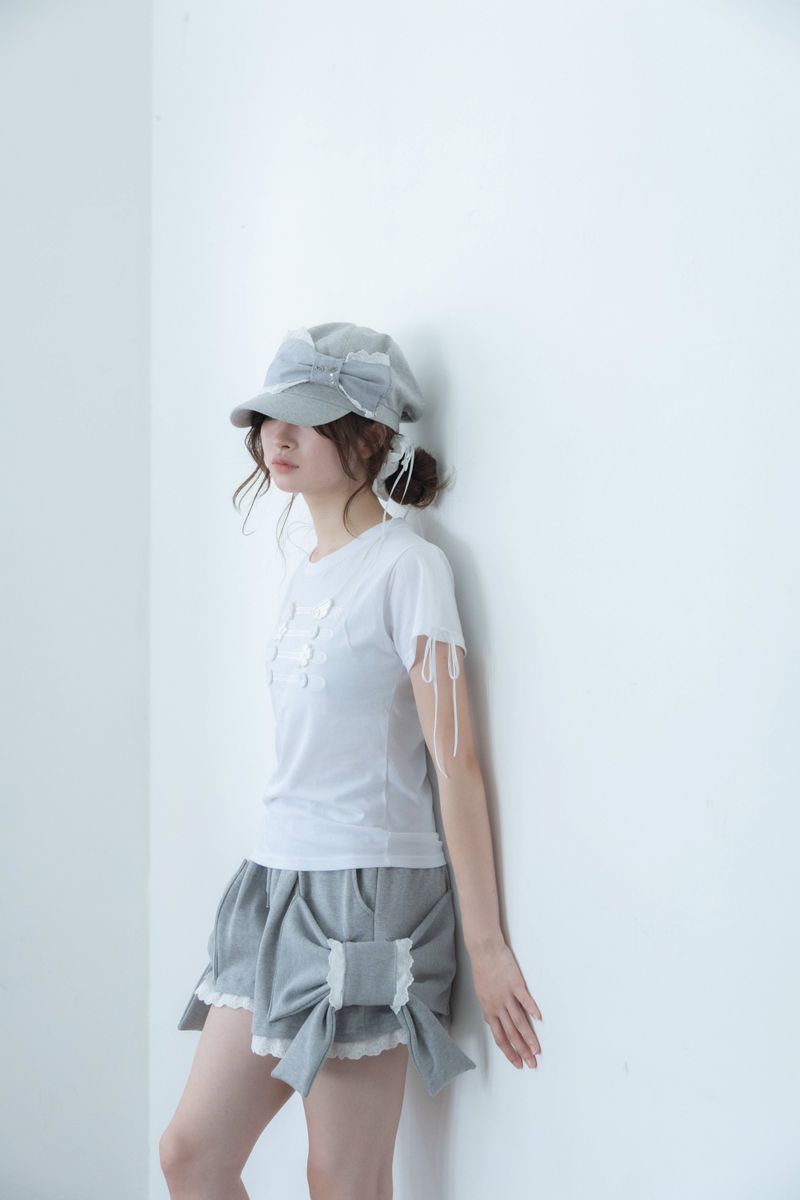 big ribbon pants(gray)