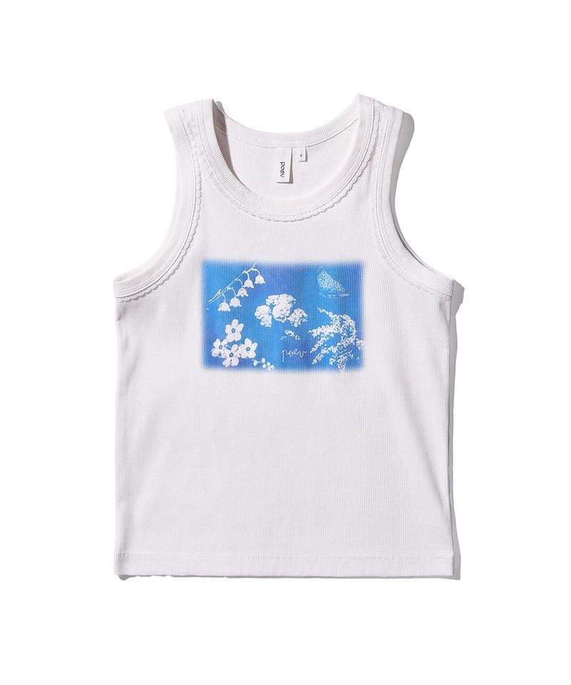 Wildflower Tank Top - White