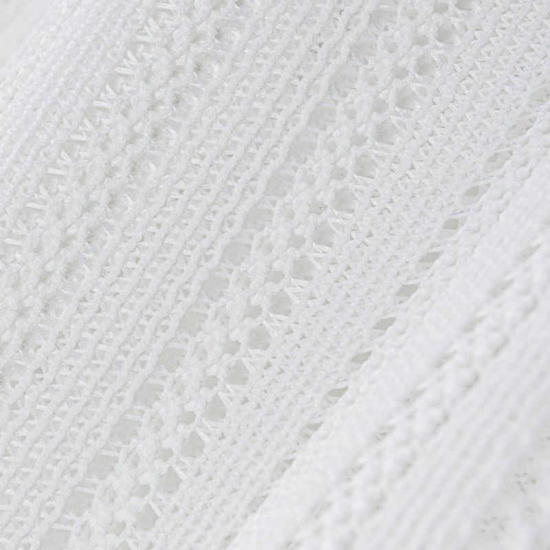 SEE-THROUGH CRAFT KNIT SLEEVELESS WHITE