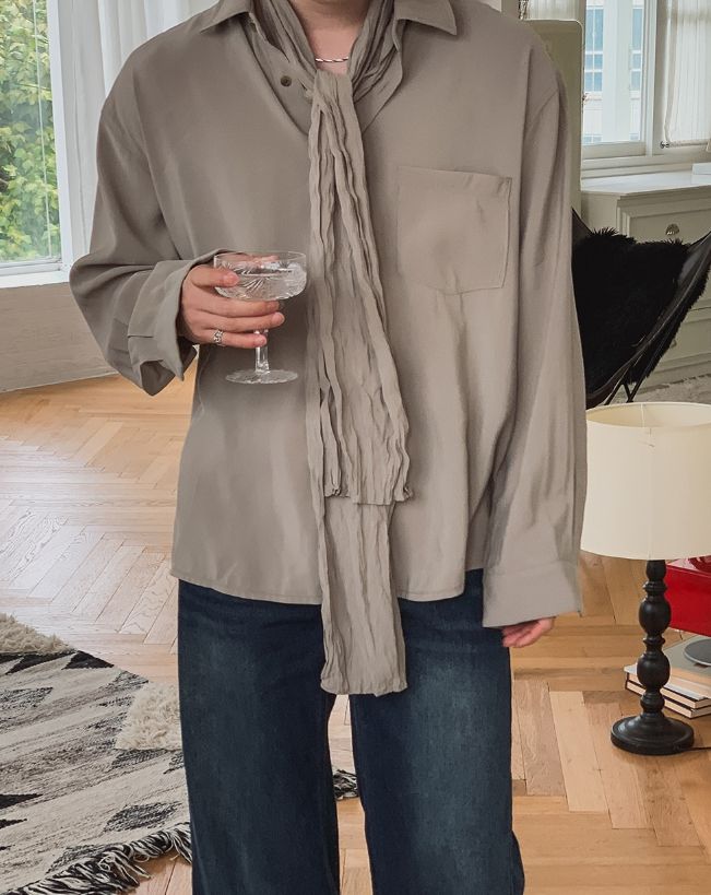 Sailor Silky Pocket Overshirt
