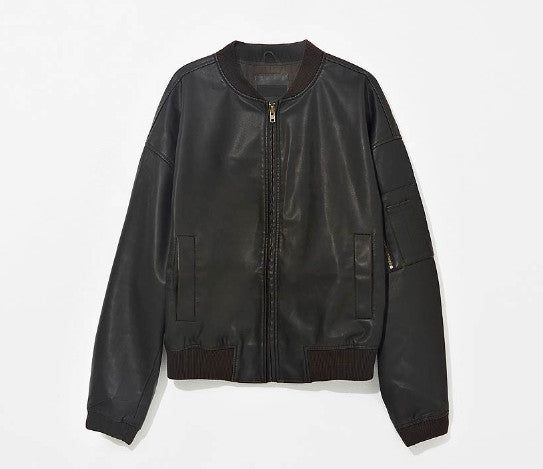 No.0925 VTG leather MA-1 JK