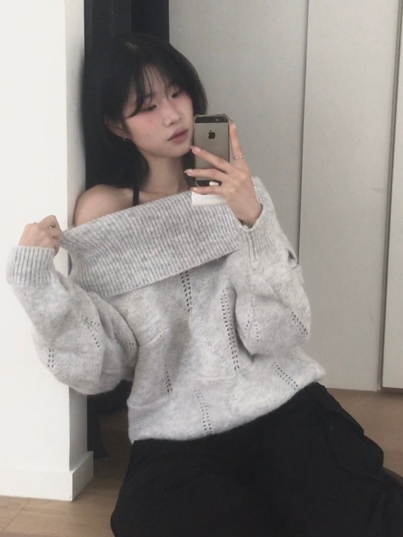 moroi（モロイ）の「off dia knit（Tops）」
