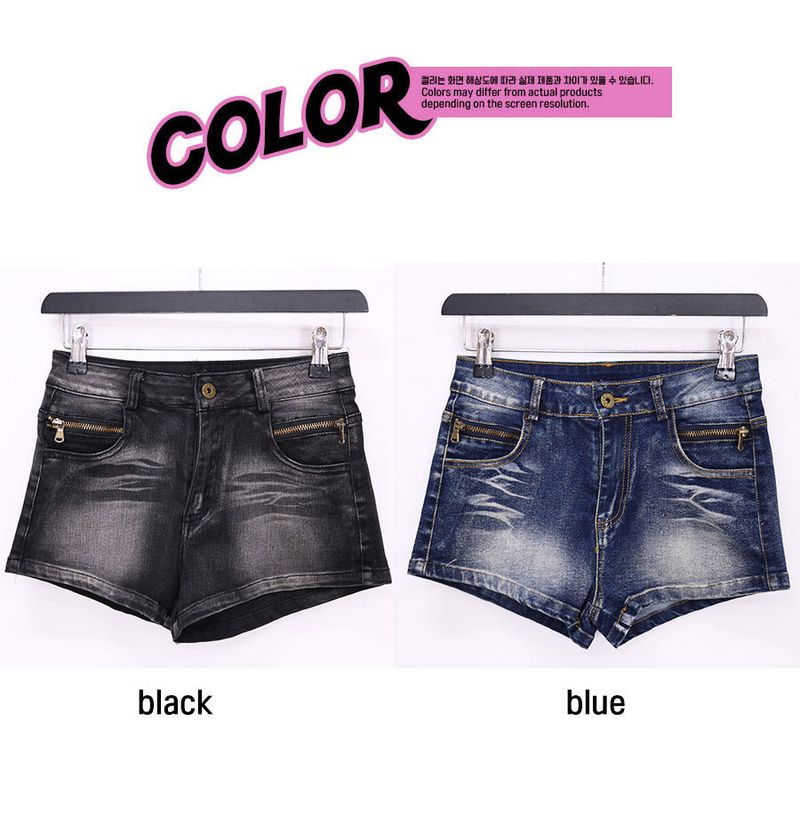 twin denim shorts (2color)