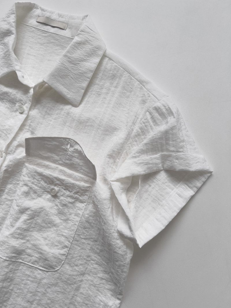 Even Nylon Roll-up Short Sleeve Shirt