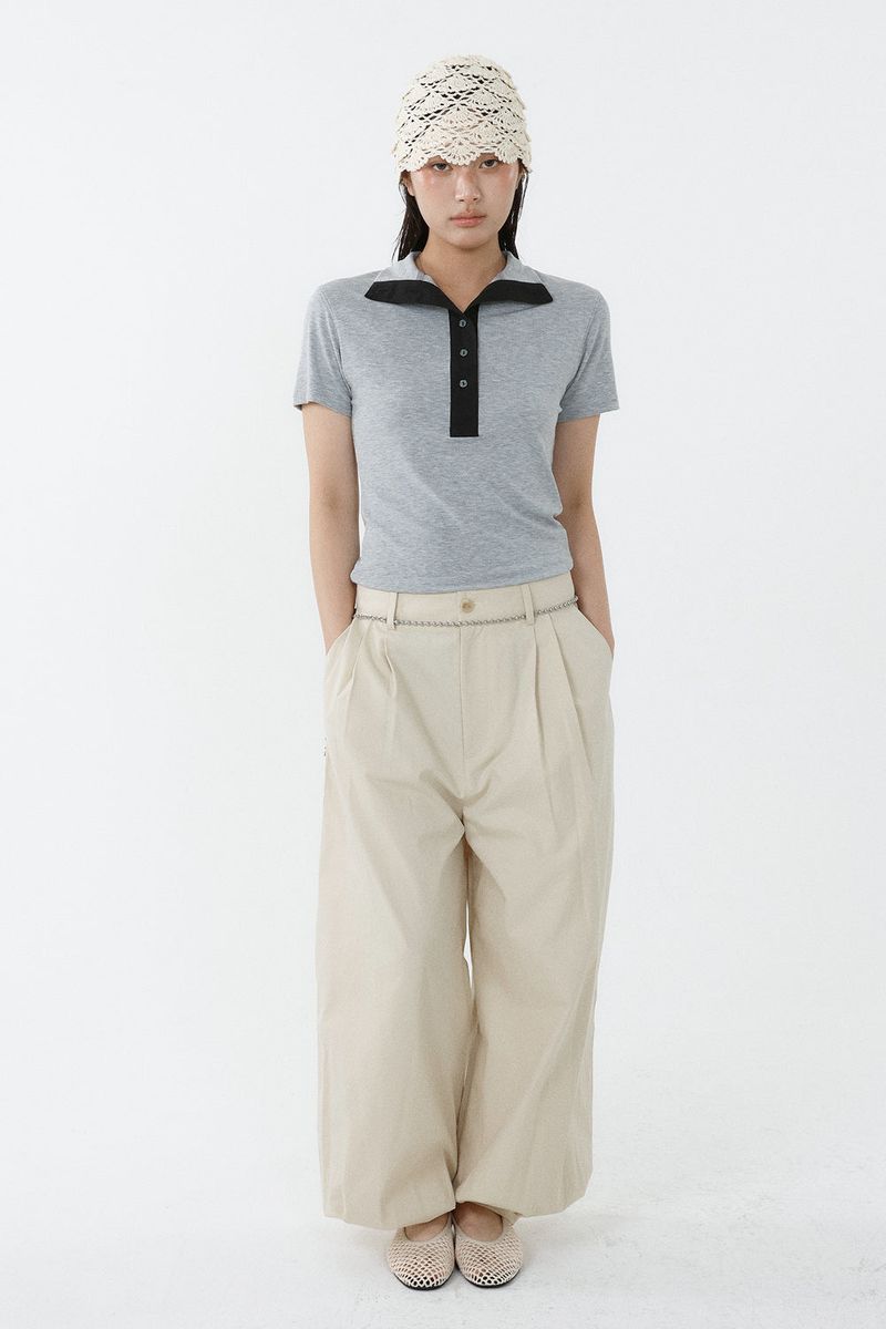 TWO-TUCK JOGGER PANTS_CREAM