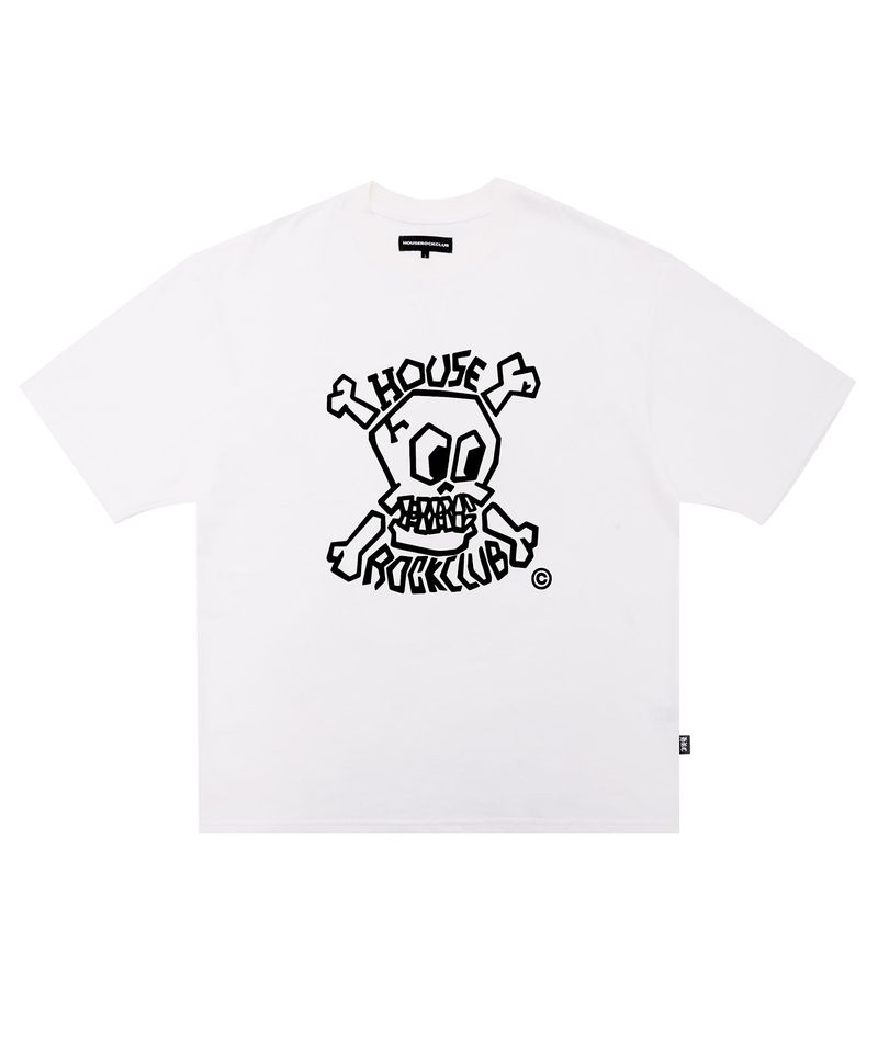 HOUSEROCKCLUB(ハウスロッククラブ)の「GARAGE SKULL TEE - VINTAGE WHITE(Tops)」