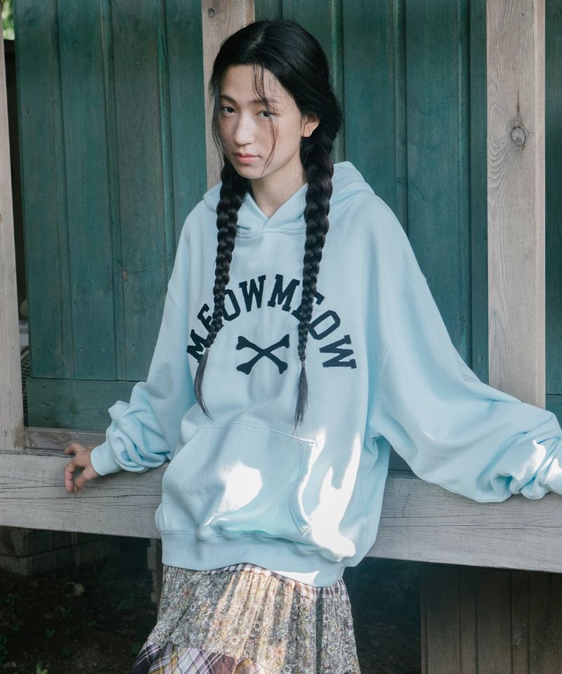 cavish（カビシ）の「MEOW MEOW CAT EAR HOODIE BLUE(CV2GFFM401A)（Tops）」