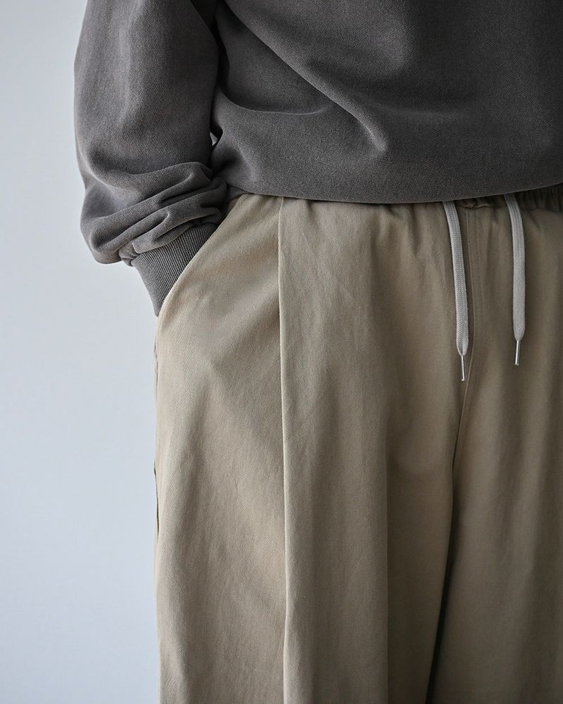 DRW D-RING ONE TUCK BALLOON PANTS BG 