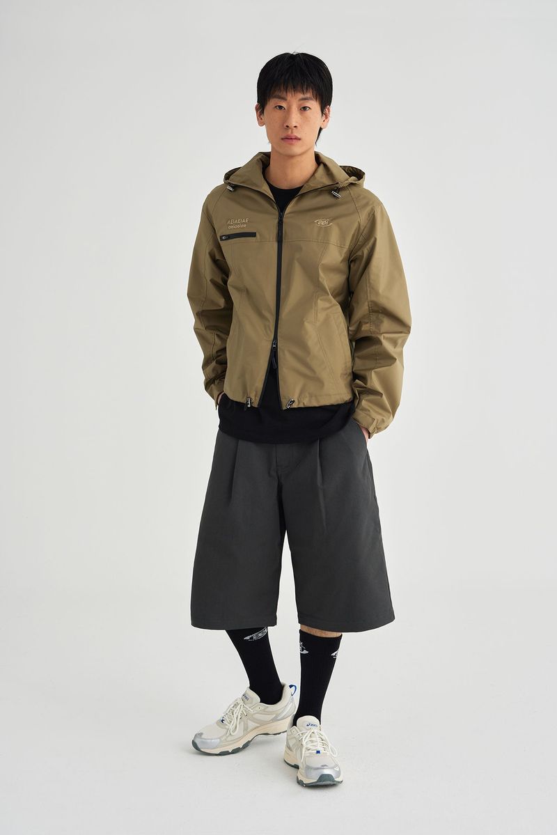 TWILL BERMUDA PANTS [DARK GRAY]