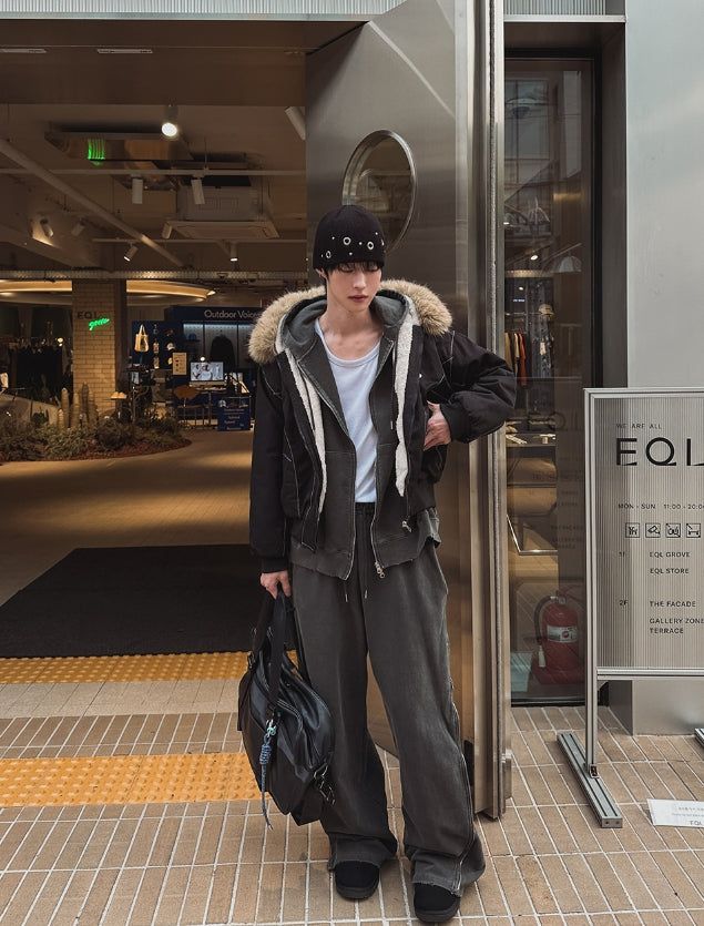 Kale Rail Pigment Wide Pants