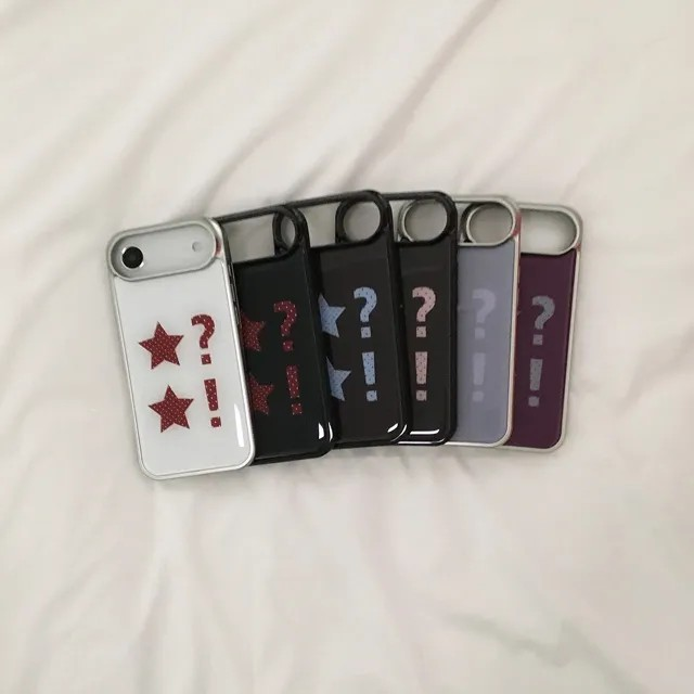 Dot Star burgundy Silver Epoxy Bumper Case