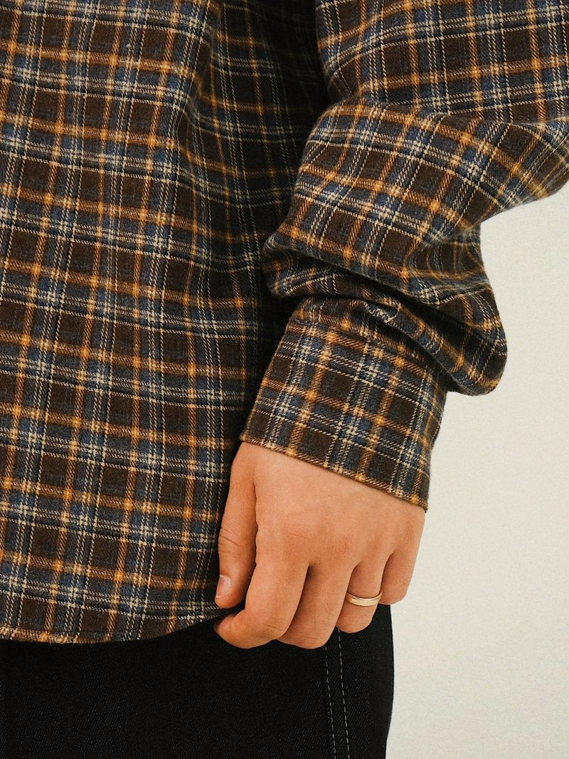 DEE Peach Check Oxford Shirts