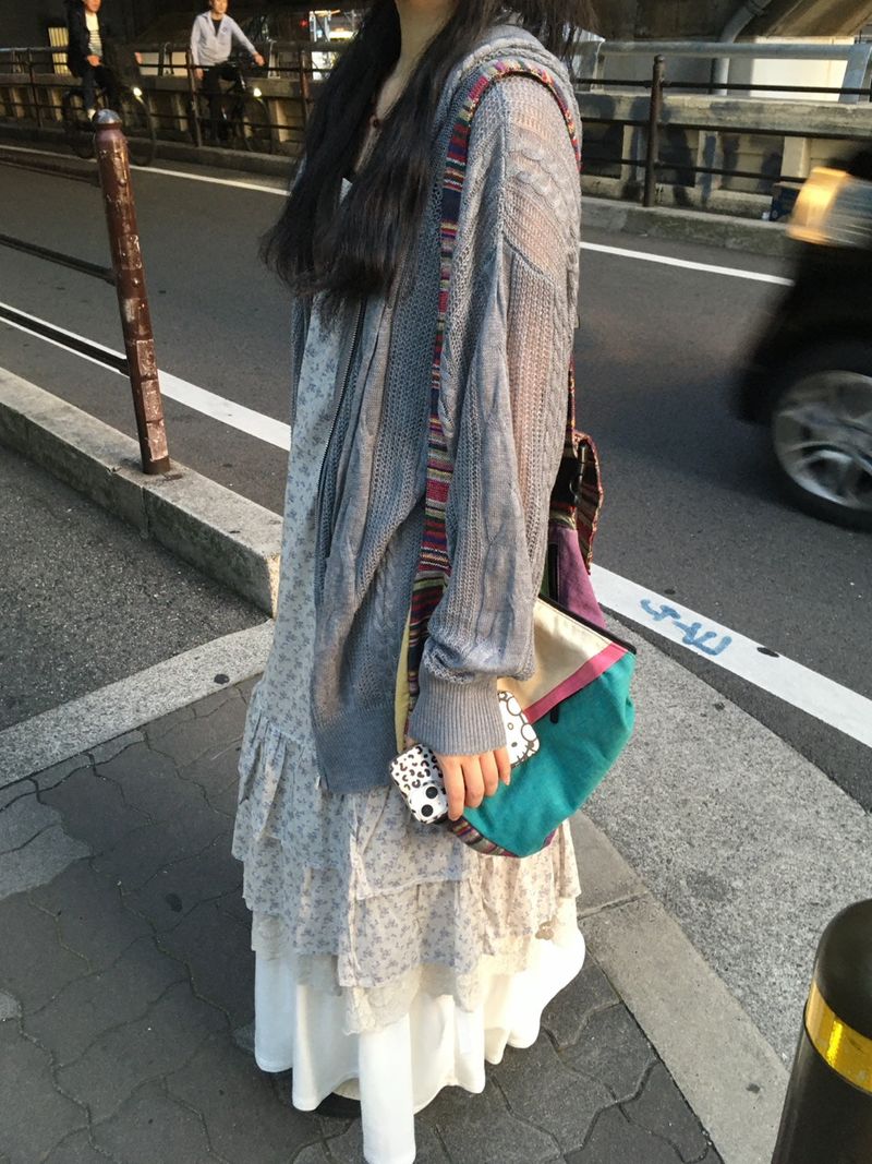 サマーニットフードジップアップ