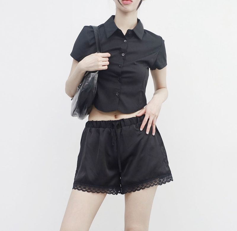 NONCODE（ノンコード）の「Luanna Semi-Cropped Shirt（Tops）」