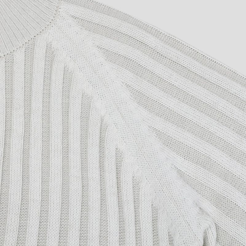 Sep Contrast Knitted Zip Up (3color)