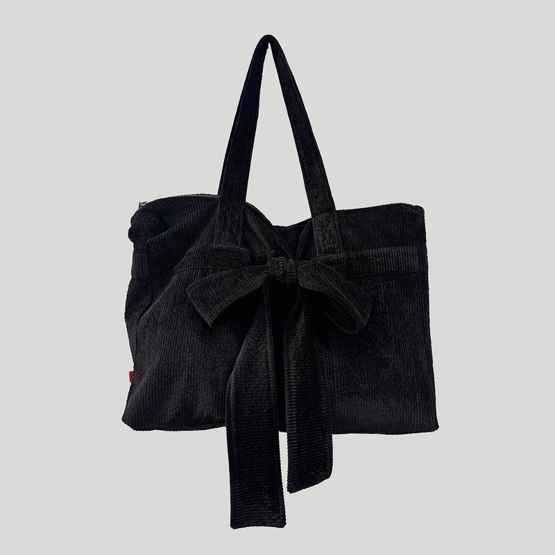 CORDUROY RIBBON BAG