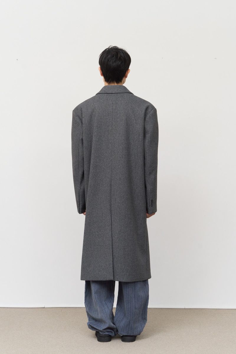 Draw Double Breasted Coat