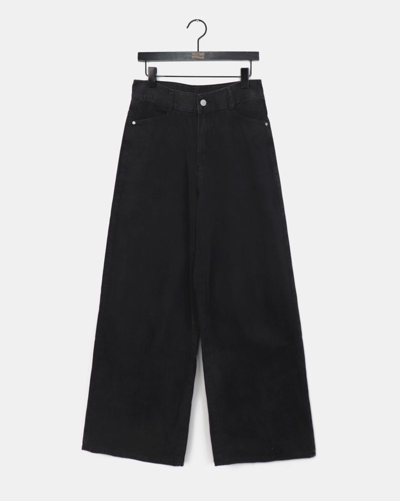 Carcl wide long cotton pants