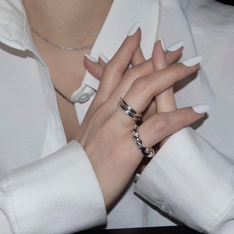 Bold twist ring